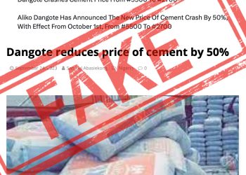 Dangote Cement Prirce