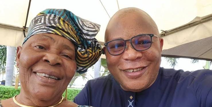 Ramon Nasir with his late Mum